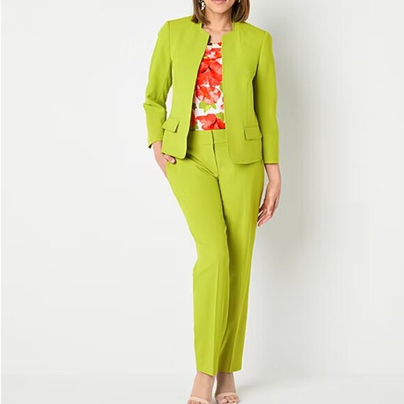 Evan-Picone Black Label Kiwi Crepe Blazer Jacket 6 NWT - Picture 4 of 11